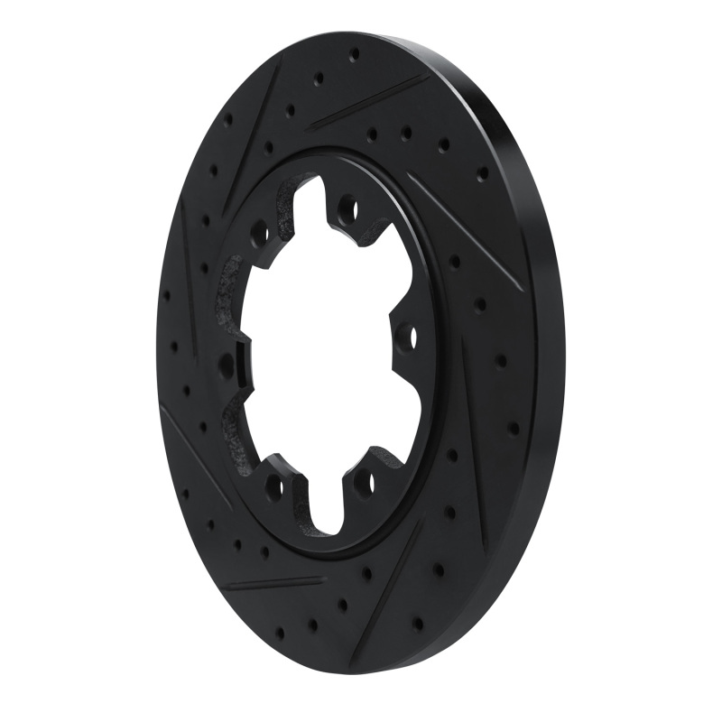 Ford Transit-350 Brake Rotor (1) - Rear Left - R1 Concepts - Drilled & Slotted - Black - `15-`25